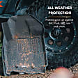 L1TY12701509 Front and Rear KAGU All-Weather Custom Fit Series Molded Floor Liner, Black Made of Rubber