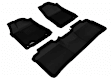L1TY13001509 Front and Rear KAGU All-Weather Custom Fit Series Molded Floor Liner, Black Made of Rubber