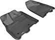 2014 Toyota Sienna - KAGU All-Weather Custom Fit Series, Front Row, Black, Molded Floor Liner, enginedesignationname: 2GRFE, FI, Naturally Aspirated, GAS, New Twisted Eyelet, Made of Rubber