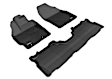L1TY16201509 Front and Rear MAXpider KAGU Series Molded Floor Liner, Black Made of Rubber