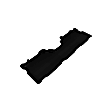 L1TY16221509 Second Row KAGU Series Molded Floor Liner, Black Made of Rubber