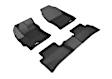 L1TY24601509 Front and Rear KAGU All-Weather Custom Fit Series Molded Floor Liner, Black Made of Rubber