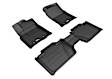 L1TY24901509 Front and Rear MAXpider KAGU Series Molded Floor Liner, Black Made of Rubber