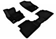 L1VW02101509 Front and Rear KAGU All-Weather Custom Fit Series Molded Floor Liner, Black Made of Rubber