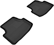 L1VW05501509 Front and Rear KAGU All-Weather Custom Fit Series Molded Floor Liner, Black Made of Rubber