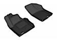 L1VW05511509 Front Row KAGU All-Weather Custom Fit Series Molded Floor Liner, Black Made of Rubber