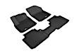 L1VW10401509 Front and Rear KAGU All-Weather Custom Fit Series Molded Floor Liner, Black Made of Rubber