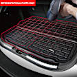 M1NS0811309 Cargo Mat, Molded Cargo Liner, Black, Made of Thermoplastic, KAGU Series