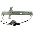 1993 Lincoln Town Car - Front, Passenger Side Window Motor, With Cable Slide Block At Top Of Rail Option, OE Replacement Series