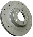 2001 BMW 740iL - Front, Driver or Passenger Side Brake Disc, Cross-Drilled, 324 mm, RWD