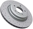 2006 BMW 330i - Rear, Driver or Passenger Side Brake Disc, Cross-Drilled, 336 mm, RWD