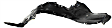 1998 Nissan Maxima - Front, Passenger Side Fender Liner