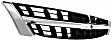 Grille, Chrome Shell with Painted Black Insert, 6 Cyl., 3.0L Engine