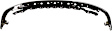1992-1995 Toyota Pickup - Front Bumper, Chrome, With License Plate Provision, Without Mounting Brackets