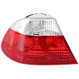 Driver Side, Outer Tail Light, without Bulb, Halogen, Clear and Red Lens, Base Model, Coupe, Production Date To March 2003