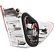 Passenger Side, Outer Tail Light, without Bulb, Halogen, Clear and Red Lens, Base Model, Coupe, Production Date To March 2003