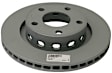 2004 Volkswagen Passat - Rear, Driver or Passenger Side Brake Disc, Plain Surface, Vented, 269 mm, AWD,  With Vented Brake Disc., Zimmermann Coated OE Replacement