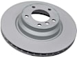 2006 BMW 330i - Front, Driver or Passenger Side Brake Disc, Plain Surface, Vented, 330 mm, RWD, Zimmermann Coated OE Replacement
