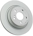 2006 Mercedes Benz S350 - Rear, Driver or Passenger Side Brake Disc, Plain Surface, Solid, 300 mm, RWD, Zimmermann Coated OE Replacement