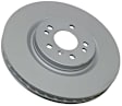 2006 Mercedes Benz ML500 - Front, Driver or Passenger Side Brake Disc, Plain Surface, Vented, 330 mm, AWD, Zimmermann Coated OE Replacement