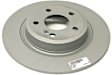2016 Mercedes Benz SLK350 - Rear, Driver or Passenger Side Brake Disc, Plain Surface, Solid, 300 mm, RWD, Zimmermann Coated OE Replacement