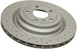 2012 Mercedes Benz ML550 - Rear, Driver or Passenger Side Brake Disc, Cross-Drilled, Vented, 330 mm, AWD,  Thru Chassis # A 174198; Thru 12/12/12, Zimmermann Coated OE Replacement