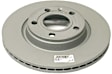 2015 Mercedes Benz GLA250 - Rear, Driver or Passenger Side Brake Disc, Plain Surface, Solid, 295 mm, FWD, Zimmermann Coated OE Replacement