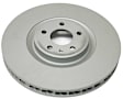 2015 Porsche Macan - Front, Passenger Side Brake Disc, Slotted, 360 mm, AWD,  Not for cars with Ceramic Brake Disc option, Zimmermann Coated OE Replacement