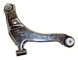 4656730AH Front, Passenger Side, Lower Control Arm, Metal and Rubber
