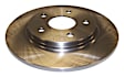 4721677AA Rear, Driver or Passenger Side Brake Disc, Natural Finish, Plain Surface