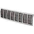 Grille Assembly, Chrome Shell With Black Insert