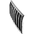 Grille Assembly, Chrome Shell With Black Insert