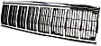 Grille Assembly, Chrome Shell with Painted Black Insert