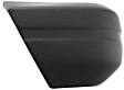Front, Passenger Side Bumper End, Textured Plastic