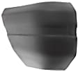 Front, Passenger Side Bumper End, Textured Plastic