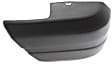 Front, Passenger Side Bumper End, Textured Plastic