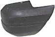 Front, Driver Side Bumper End, Textured Plastic