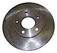 5105513AA Rear, Driver or Passenger Side Brake Disc, Natural Finish, Plain Surface