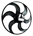 5143208AA OE Replacement Radiator Fan, Single fan