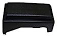 1984 Jeep Cherokee - Rear, Driver Side Bumper Guard, Black, Plastic