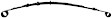 1986 Jeep Cherokee - Rear Leaf Spring, Sport Utility, For Use With Ln/Zuu/Zfu, 4 Leaf, 6 5/8 In. Arch