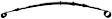1986 Jeep Cherokee - Rear Leaf Spring, Sport Utility, For Use With Ln/Zuu/Zfu, 4 Leaf, 6 5/8 In. Arch
