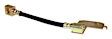 52008663 Rear, Driver Side Brake Line, Metal and Rubber