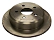 52060147AA Rear, Driver or Passenger Side Brake Disc, Natural Finish, Plain Surface