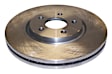 5273141AB Front, Driver or Passenger Side Brake Disc, Natural Finish, Plain Surface