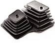 53004539 Shift Boot - Black, Steel and Rubber, Direct Fit, Sold Individually