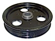 2002 Dodge Dakota - Power Steering Pump Pulley, Power Steering, 3 In., 6 Grooves, Black, Metal
