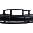 1997-2003 Buick Century - Front Primed Bumper Cover, 6 Cyl., 3.1L Engine, Without Fog Light Holes, Without Parking Aid Sensor Holes, Without Molding Holes