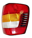 55155138AC Passenger Side Halogen Tail Light, Without bulb(s), Amber, Clear & Red Lens