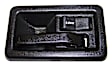 55176476AB Front, Passenger Side Black Interior Door Handle, With Door Lock Hole